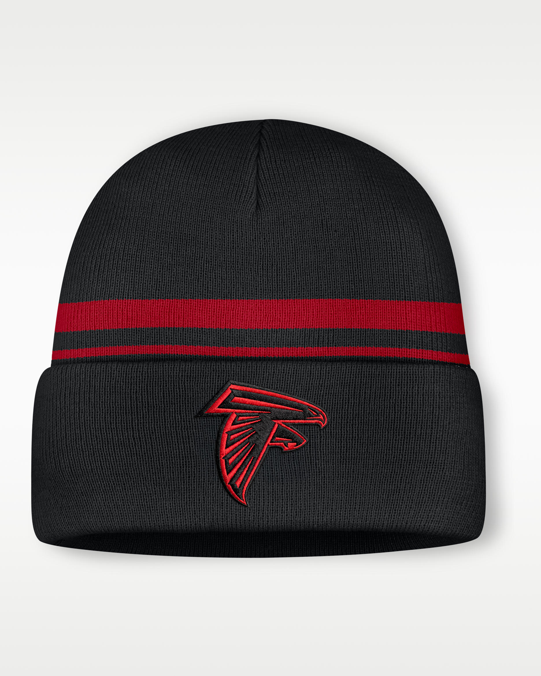 VALLAD ビーニー　BEANIE CAP BLK/RED Atlanta Falcons Primetime Utility Men's Nike NFL Cuffed Beanie